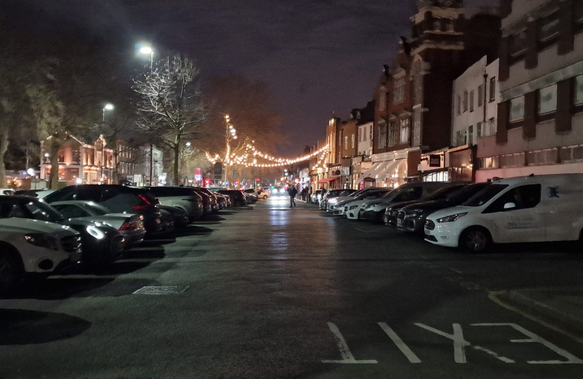 Photo of the car park at 20.11 on Wednesday, 24th January 2024 showing it is full. 