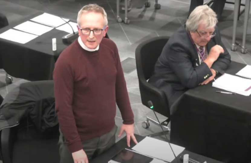 Cllr Theo Dennison, Labour, resigning from the Labour Party