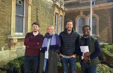 Photo of Jack Emsley, Zoe Nixon, Seb Wallace and Ron Mushiso